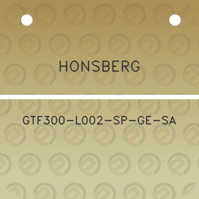 honsberg-gtf300-l002-sp-ge-sa