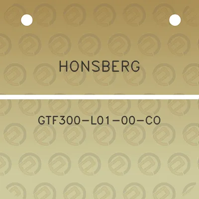 honsberg-gtf300-l01-00-co