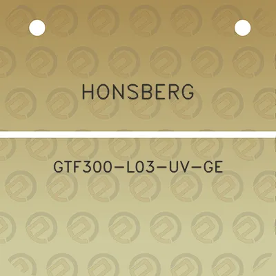 honsberg-gtf300-l03-uv-ge