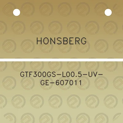 honsberg-gtf300gs-l005-uv-ge-607011