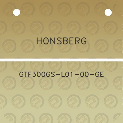 honsberg-gtf300gs-l01-00-ge