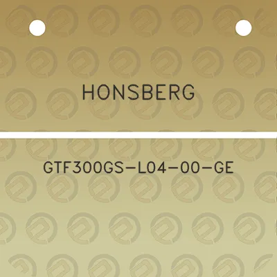 honsberg-gtf300gs-l04-00-ge