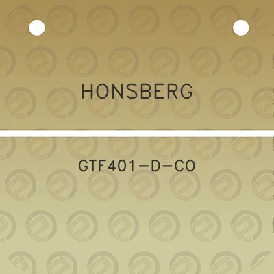 honsberg-gtf401-d-co