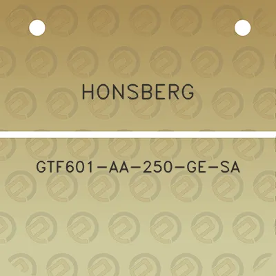 honsberg-gtf601-aa-250-ge-sa