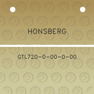 honsberg-gtl720-0-00-0-00