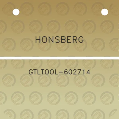 honsberg-gtltool-602714