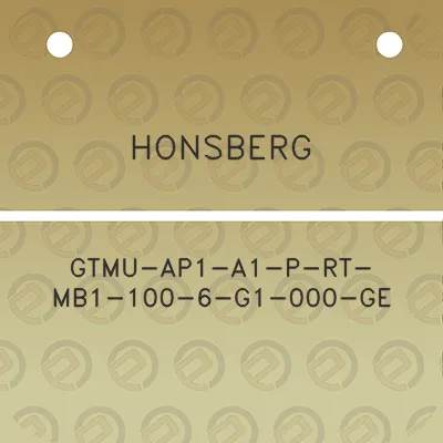 honsberg-gtmu-ap1-a1-p-rt-mb1-100-6-g1-000-ge