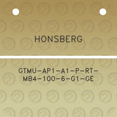 honsberg-gtmu-ap1-a1-p-rt-mb4-100-6-g1-ge