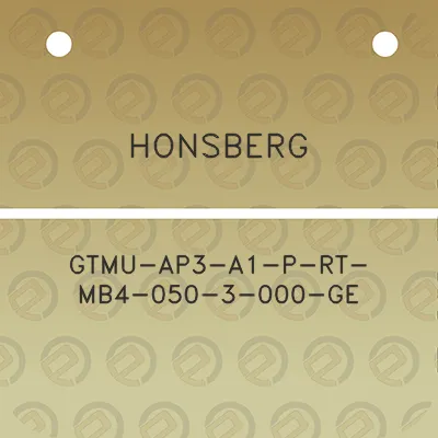 honsberg-gtmu-ap3-a1-p-rt-mb4-050-3-000-ge