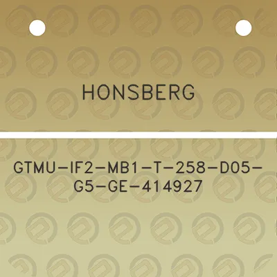 honsberg-gtmu-if2-mb1-t-258-d05-g5-ge-414927