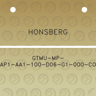 honsberg-gtmu-mp-ap1-aa1-100-d06-g1-000-co