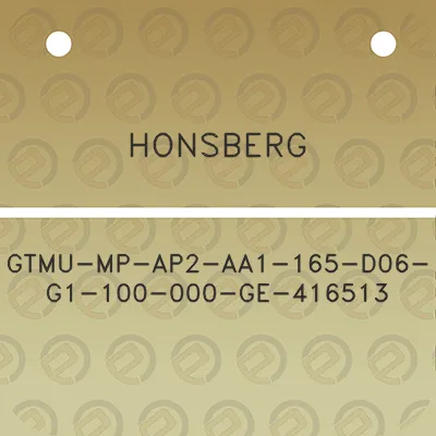 honsberg-gtmu-mp-ap2-aa1-165-d06-g1-100-000-ge-416513