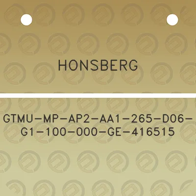 honsberg-gtmu-mp-ap2-aa1-265-d06-g1-100-000-ge-416515