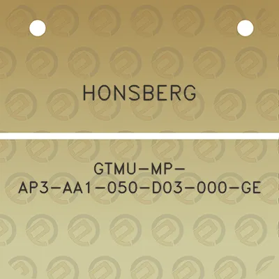 honsberg-gtmu-mp-ap3-aa1-050-d03-000-ge