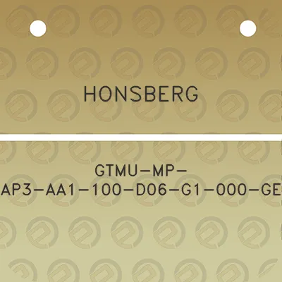 honsberg-gtmu-mp-ap3-aa1-100-d06-g1-000-ge