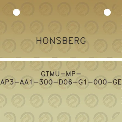 honsberg-gtmu-mp-ap3-aa1-300-d06-g1-000-ge