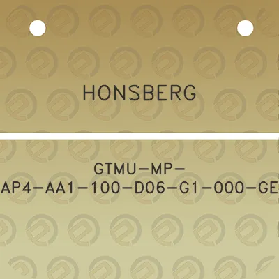 honsberg-gtmu-mp-ap4-aa1-100-d06-g1-000-ge