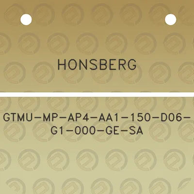 honsberg-gtmu-mp-ap4-aa1-150-d06-g1-000-ge-sa