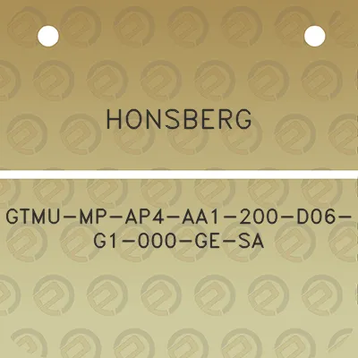 honsberg-gtmu-mp-ap4-aa1-200-d06-g1-000-ge-sa