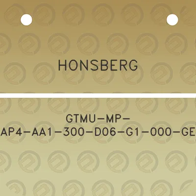 honsberg-gtmu-mp-ap4-aa1-300-d06-g1-000-ge