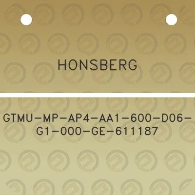 honsberg-gtmu-mp-ap4-aa1-600-d06-g1-000-ge-611187