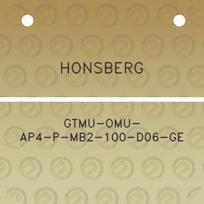 honsberg-gtmu-omu-ap4-p-mb2-100-d06-ge