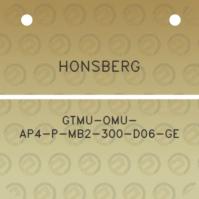 honsberg-gtmu-omu-ap4-p-mb2-300-d06-ge