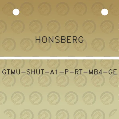 honsberg-gtmu-shut-a1-p-rt-mb4-ge