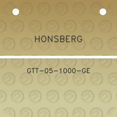 honsberg-gtt-05-1000-ge