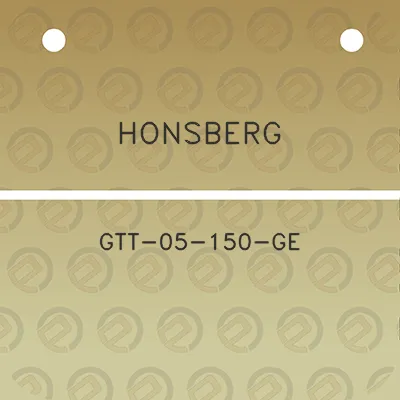 honsberg-gtt-05-150-ge