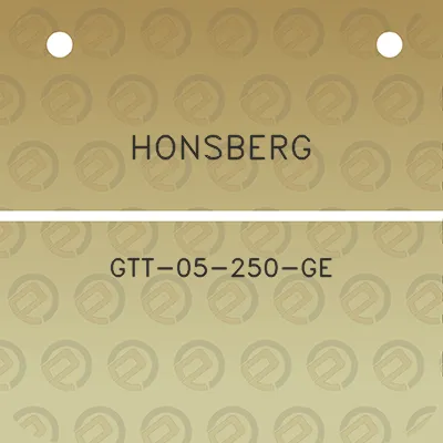 honsberg-gtt-05-250-ge