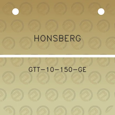 honsberg-gtt-10-150-ge