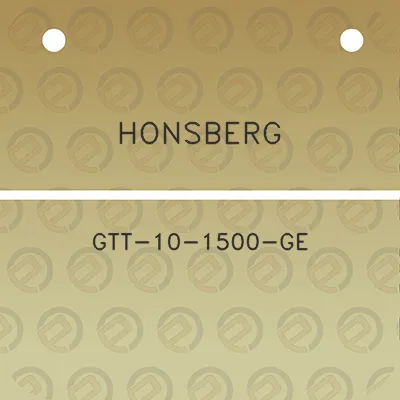 honsberg-gtt-10-1500-ge