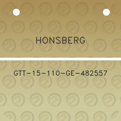 honsberg-gtt-15-110-ge-482557