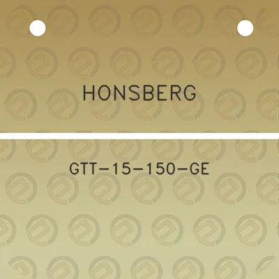 honsberg-gtt-15-150-ge