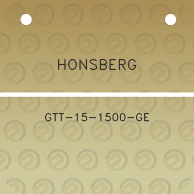 honsberg-gtt-15-1500-ge