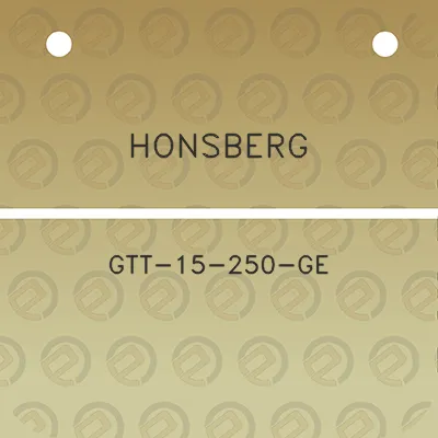 honsberg-gtt-15-250-ge