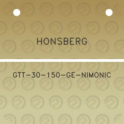 honsberg-gtt-30-150-ge-nimonic