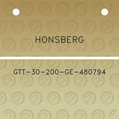 honsberg-gtt-30-200-ge-480794