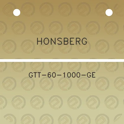 honsberg-gtt-60-1000-ge