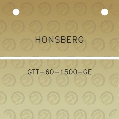 honsberg-gtt-60-1500-ge