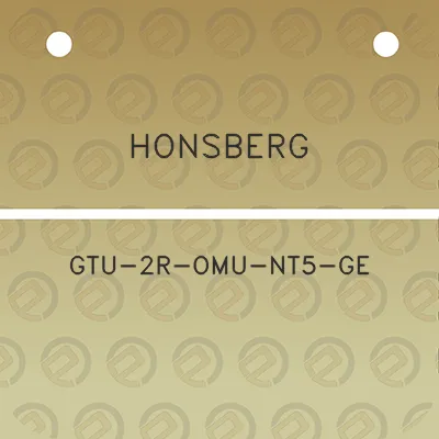 honsberg-gtu-2r-omu-nt5-ge