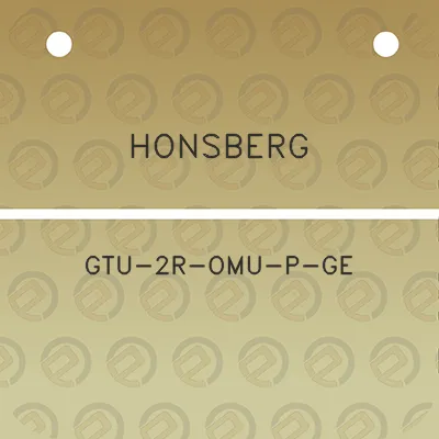 honsberg-gtu-2r-omu-p-ge