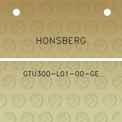 honsberg-gtu300-l01-00-ge