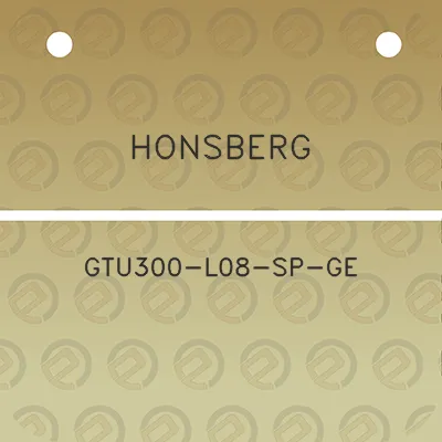 honsberg-gtu300-l08-sp-ge