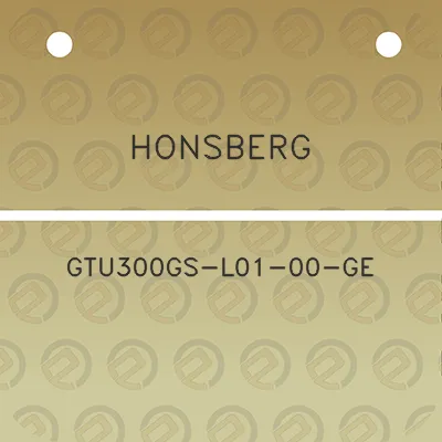 honsberg-gtu300gs-l01-00-ge