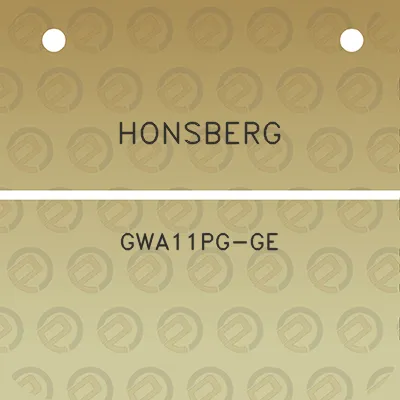 honsberg-gwa11pg-ge