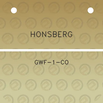 honsberg-gwf-1-co