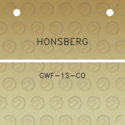 honsberg-gwf-1s-co