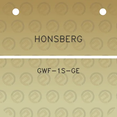 honsberg-gwf-1s-ge